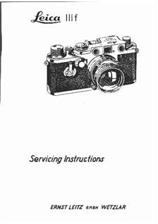 Leica 2 f manual. Camera Instructions.